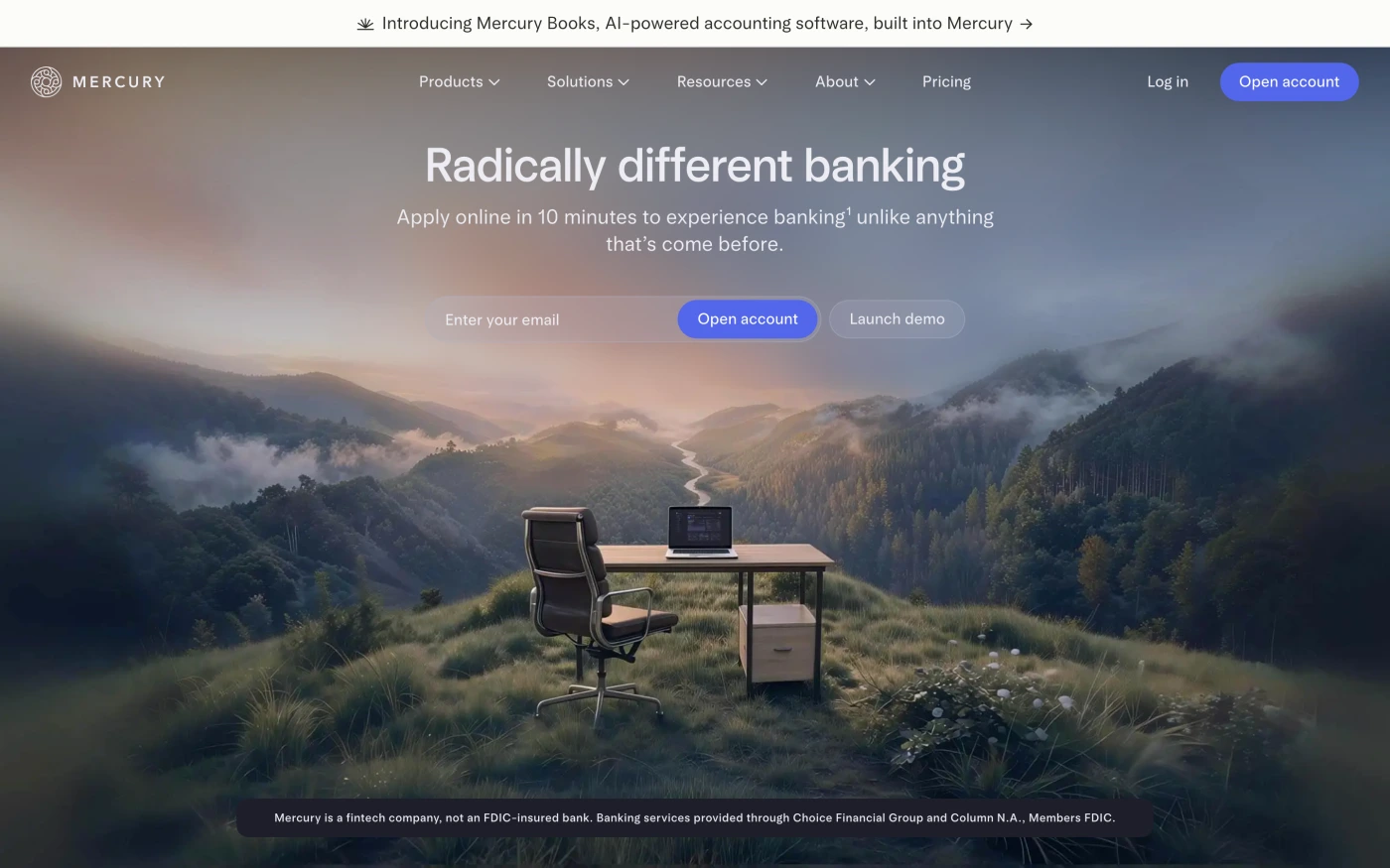 Mercury homepage